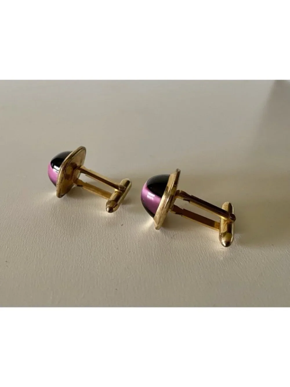 Vintage Correct Quality Mid Century Moonglow Cufflinks